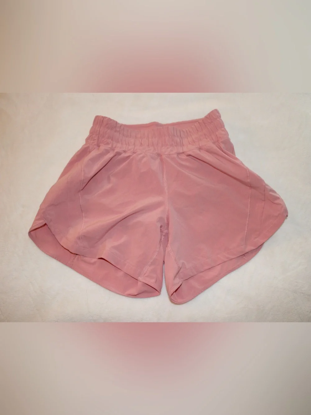 Lululemon Track That Lined Running Shorts Pink 5